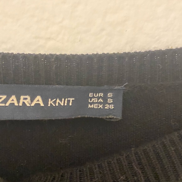 Zara Black Small Pearl Cardigan - Picture 2 of 5